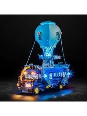 LED Light Kit for Fortnite Battle Bus 77073 - Perfect for Lego Display & Night